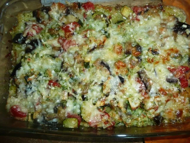 Rezept: Cannelloni Mediterran in Bärlauch - Bechamelsoße überbacken . Cannelloni Mediterran in Bärlauch - Bechamelsoße überbacken . - Rezept