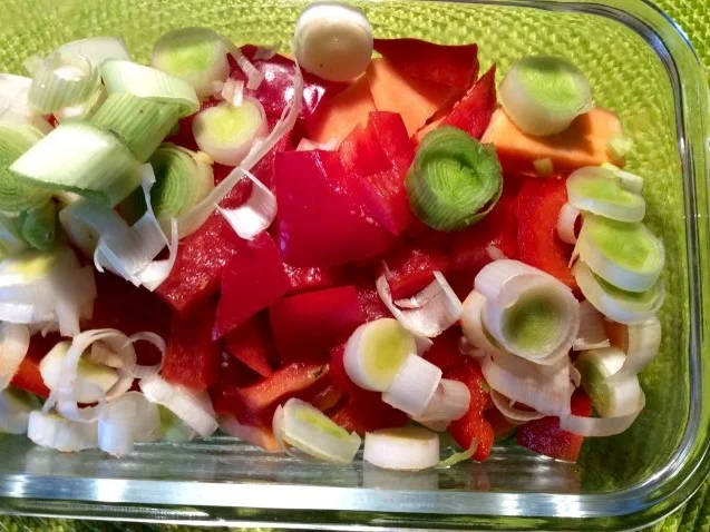 Chorizo-Süßkartoffel-Auflauf und ein Bärlauch-Frischkäse-Dip - Rezept - Bild Nr. 5