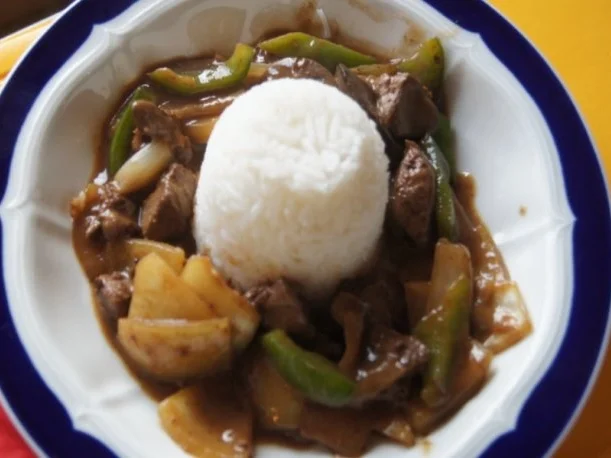 Hähnchenleber im Wok mit Zwiebeln und Paprika - Rezept - Bild Nr. 9