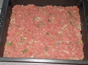Auflauf: Hackfleisch + Gemüse geschichtet - Rezept