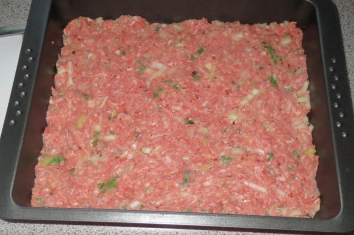 Bilder für Auflauf: Hackfleisch + Gemüse geschichtet - Rezept