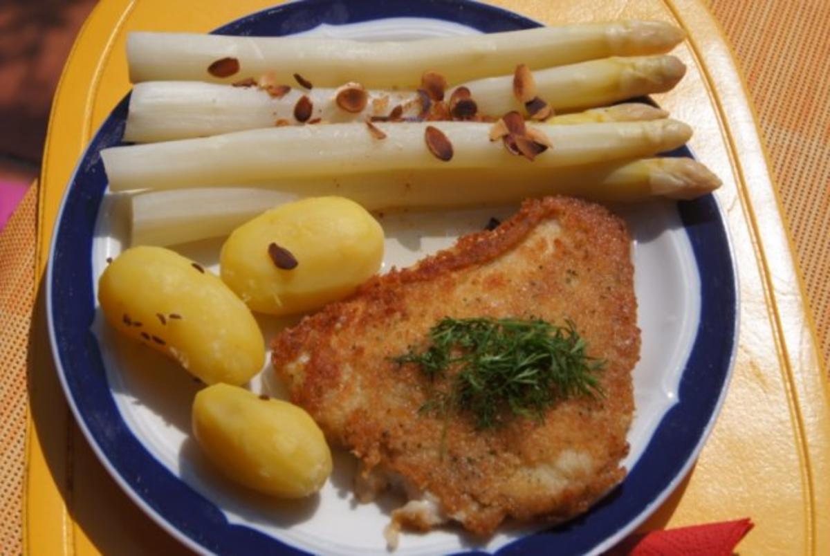 Spargel mit Schollen-Filet und Frühkartoffeln - Rezept - Bild Nr. 4