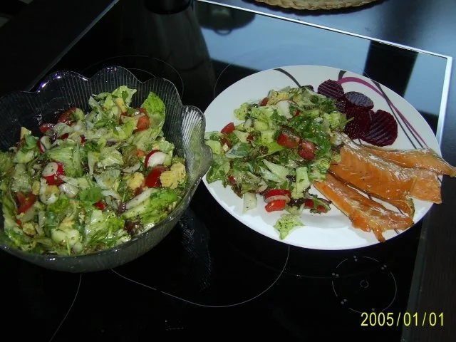 Rezept: Räucherfisch mit Kressesalat und Meerrettichsauce Bild Nr. 2 Räucherfisch mit Kressesalat und Meerrettichsauce - Rezept - Bild Nr. 2