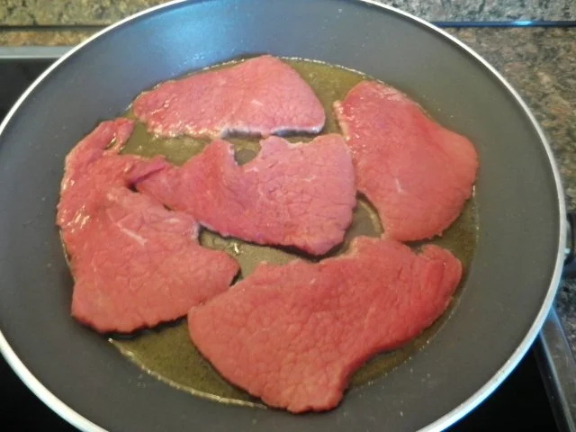 Rinder - Minutenschnitzel mit Gorgonzolasoße  ... - Rezept - Bild Nr. 4