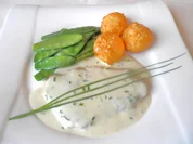 Rinder - Minutenschnitzel mit Gorgonzolasoße  ... - Rezept