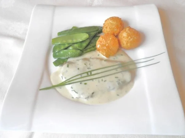 Rinder - Minutenschnitzel mit Gorgonzolasoße  ... - Rezept - Bild Nr. 3