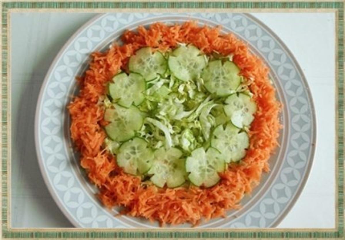 Frühlings-Eisbergsalat mit Möhren, Tomaten, Käse und noch viel mehr, nach Art des Hauses - Rezept - Bild Nr. 14