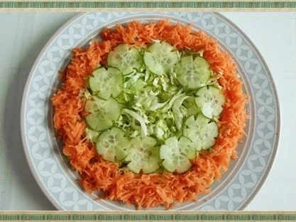 Frühlings-Eisbergsalat mit Möhren, Tomaten, Käse und noch viel mehr, nach Art des Hauses - Rezept - Bild Nr. 14