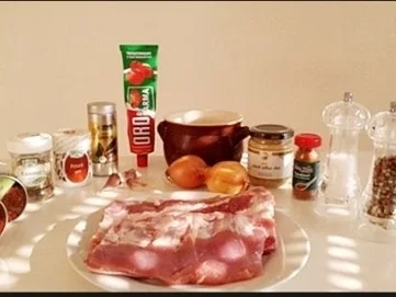 Rezept: Langsam geschmorte Rippchen mit eigenem Bratensaft nappiert Bild Nr. 5 Langsam geschmorte Rippchen mit eigenem Bratensaft nappiert - Rezept - Bild Nr. 5