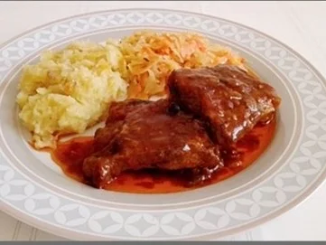 Rezept: Langsam geschmorte Rippchen mit eigenem Bratensaft nappiert Bild Nr. 33 Langsam geschmorte Rippchen mit eigenem Bratensaft nappiert - Rezept - Bild Nr. 33