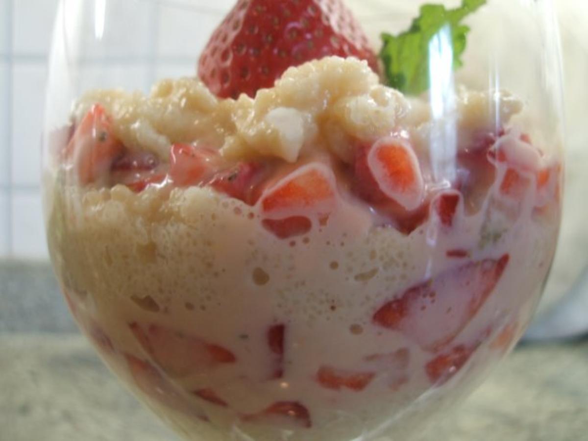 Dessert: Grießflammeri mit Eierlikör-Erdbeeren - Rezept - Bild Nr. 8