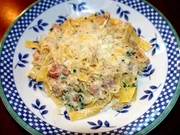 Spargel -Schinken - Nudelpfanne - Rezept