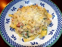 Spargel -Schinken - Nudelpfanne - Rezept