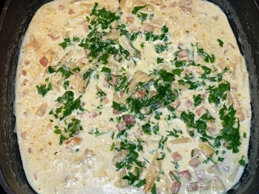 Rezept: Spargel -Schinken - Nudelpfanne Bild Nr. 10 Spargel -Schinken - Nudelpfanne - Rezept - Bild Nr. 10