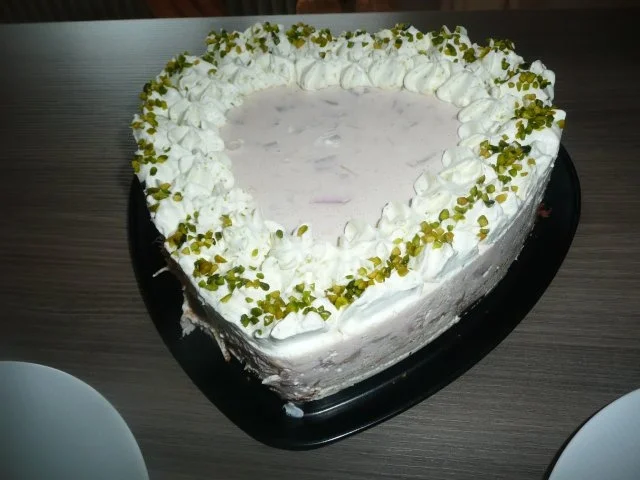 Rhabarber Frischkäse - Herz zum Muttertag ! - Rezept