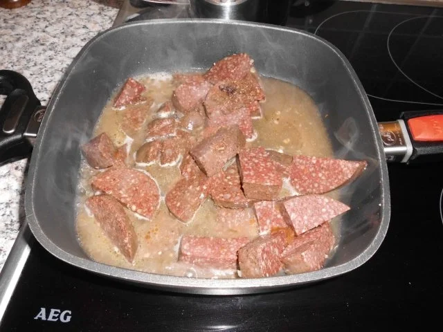 Grützwurst mit Sauerkraut>> - Rezept - Bild Nr. 4