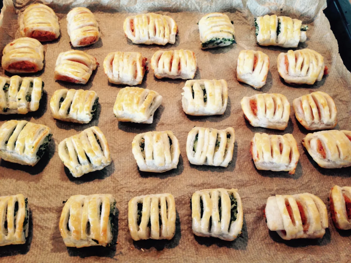 Blätterteigröllchen mit zweierlei Füllung - Rezept - Bild Nr. 85