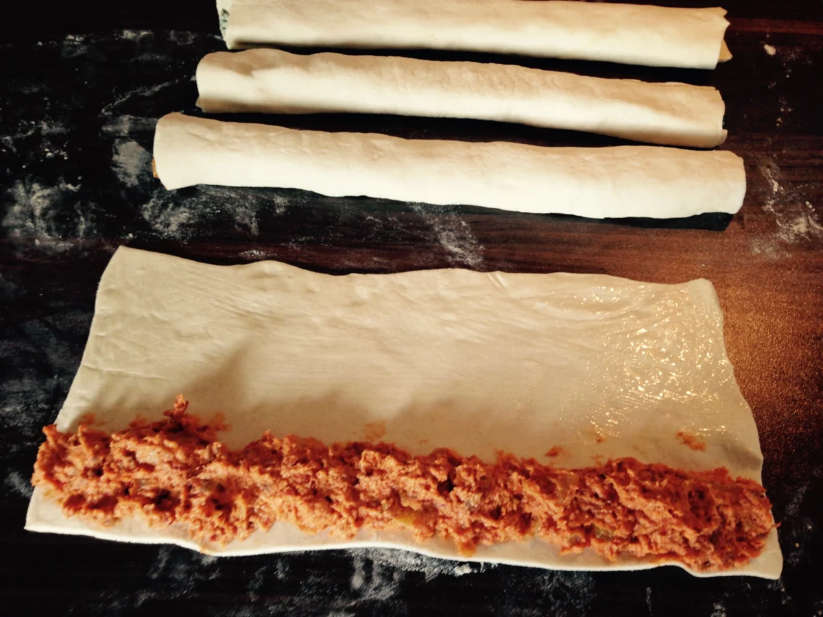 Blätterteigröllchen mit zweierlei Füllung - Rezept - Bild Nr. 85