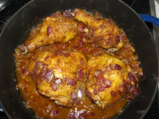 Safran-Honig-Hähnchenschlegel mit Haselnüssen - Rezept - Bild Nr. 4