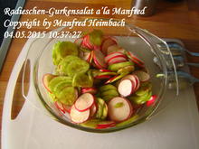 Salat – Radieschen-Gurkensalat a’la Manfred - Rezept - Bild Nr. 651
