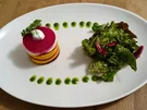Rezept: Türmchen von der Roten Bete mit Kürbismousse und Ziegenfrischkäse Bild Nr. 72 Türmchen von der Roten Bete mit Kürbismousse und Ziegenfrischkäse - Rezept - Bild Nr. 72