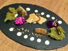 Kamillencreme auf Matcha-Tee-Biskuit und Matcha-Tee-Hippe - Rezept - Bild Nr. 77