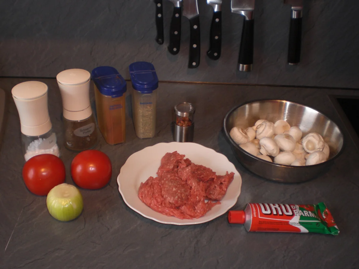 Rezept: Hackfleisch-Champignon-Pfännchen Bild Nr. 89 Hackfleisch-Champignon-Pfännchen - Rezept - Bild Nr. 89