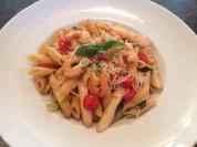 Penne rigate mit gebratenem Spargel und Riesengarnelen - Rezept - Bild Nr. 86