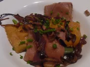 Rezept: Bunte Maultaschen mit roten, geschmelzten Zwiebeln Bild Nr. 75 Bunte Maultaschen mit roten, geschmelzten Zwiebeln - Rezept - Bild Nr. 75