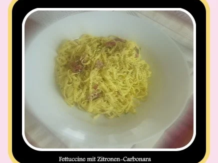Rezept: Fettuccini mit Zitronen-Carbonara Bild Nr. 50 Fettuccini mit Zitronen-Carbonara - Rezept - Bild Nr. 50