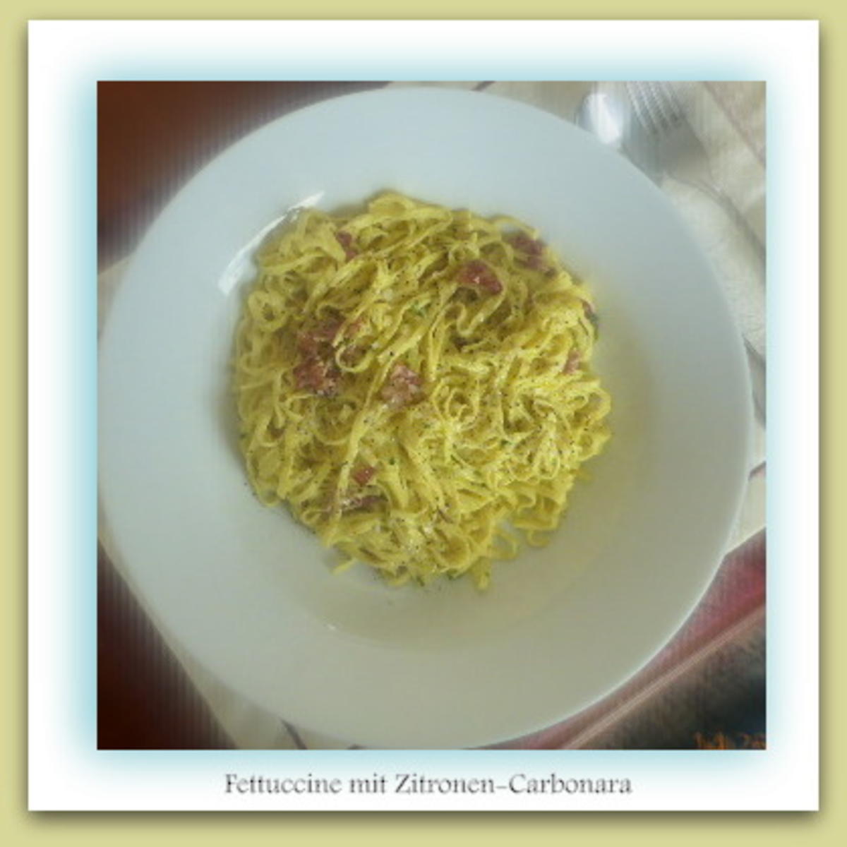 Fettuccini mit Zitronen-Carbonara - Rezept - Bild Nr. 56