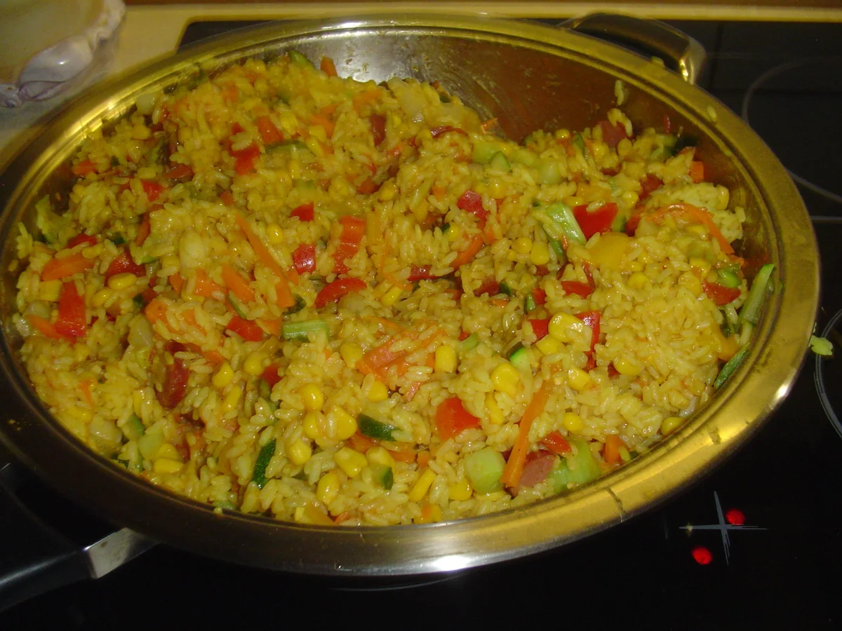 Rezept: Gemischte Reispfanne Bild Nr. 78 Gemischte Reispfanne - Rezept - Bild Nr. 78
