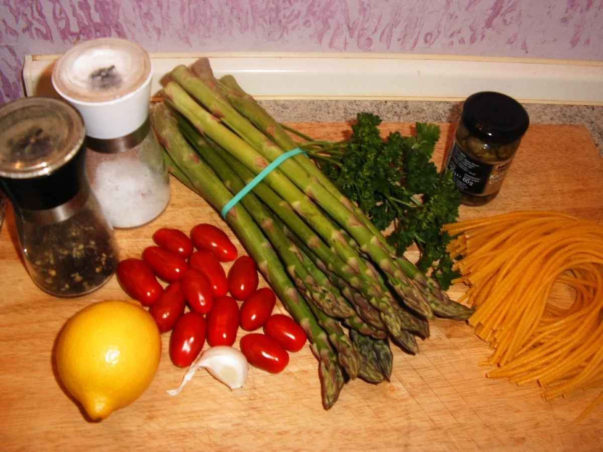 Linguine mit grünen Spargel - Rezept - Bild Nr. 78