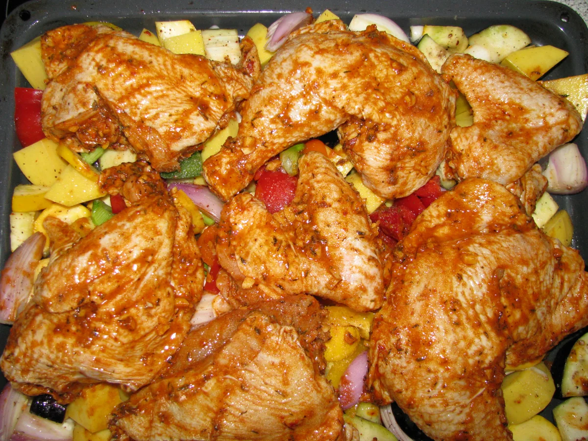 Rezept: Zitronen-Gewürz-Hähnchen auf Gemüsebett Bild Nr. 43 Zitronen-Gewürz-Hähnchen auf Gemüsebett - Rezept - Bild Nr. 43