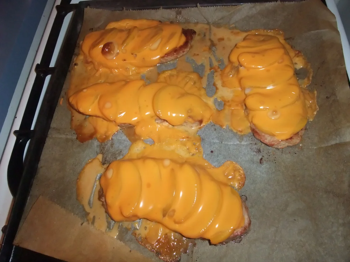 Überbackenes Pfirsichschnitzel mit Champignons - Rezept - Bild Nr. 89