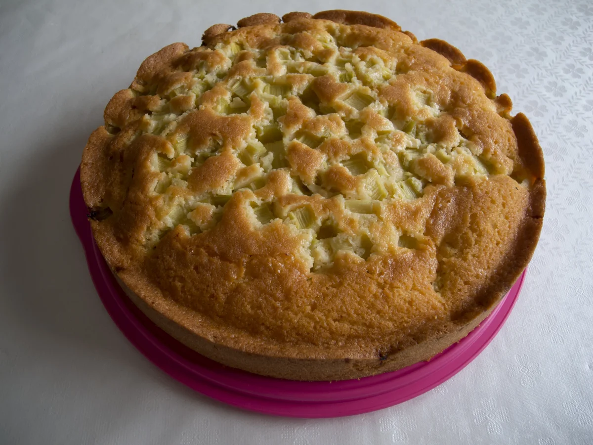 Rezept: Kuchen: Rhabarber-Kuchen mit Holunderblütensirup Bild Nr. 94 Kuchen: Rhabarber-Kuchen mit Holunderblütensirup - Rezept - Bild Nr. 94