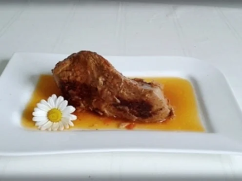 Saftiger Kalbsbraten mit Kartoffelklöße in einer feinen Bratensauce - Rezept - Bild Nr. 93