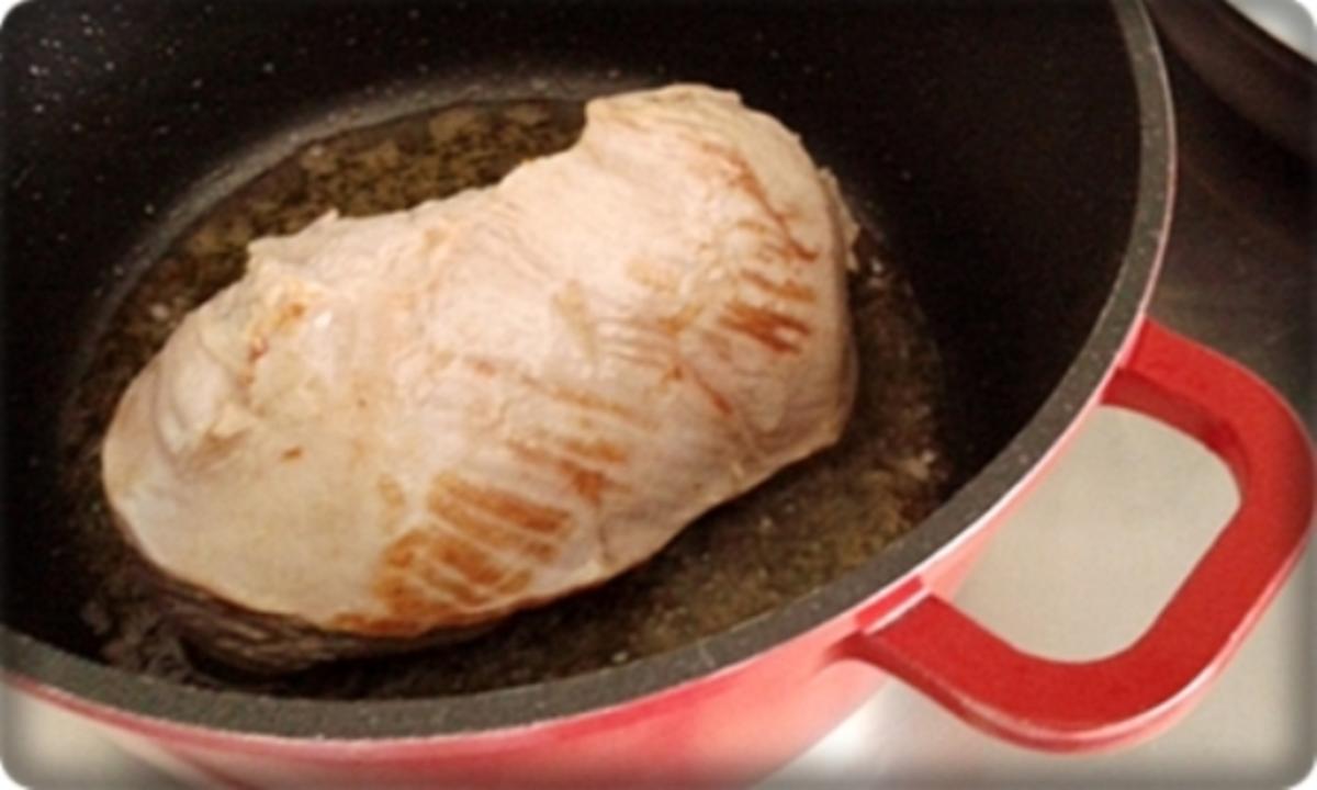 Saftiger Kalbsbraten mit Kartoffelklöße in einer feinen Bratensauce - Rezept - Bild Nr. 96