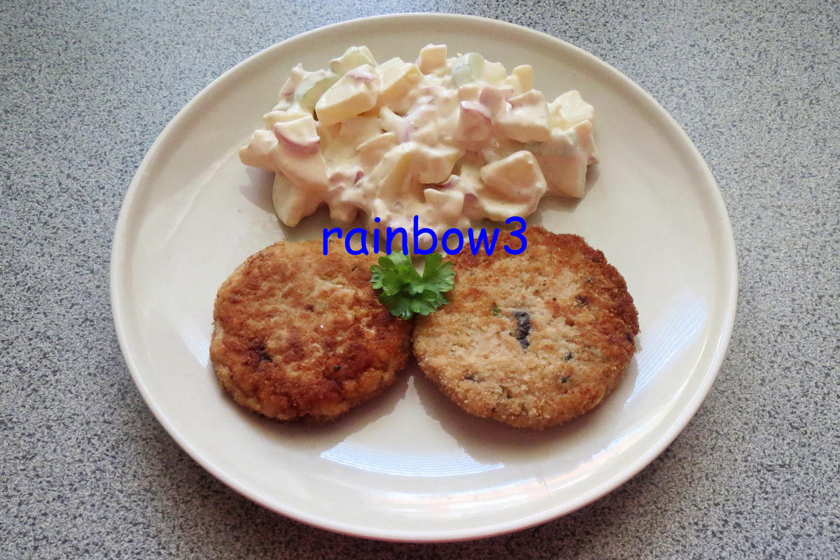 Kochen: Lachs-Frikadellen mit Kartoffeln - Rezept - Bild Nr. 84