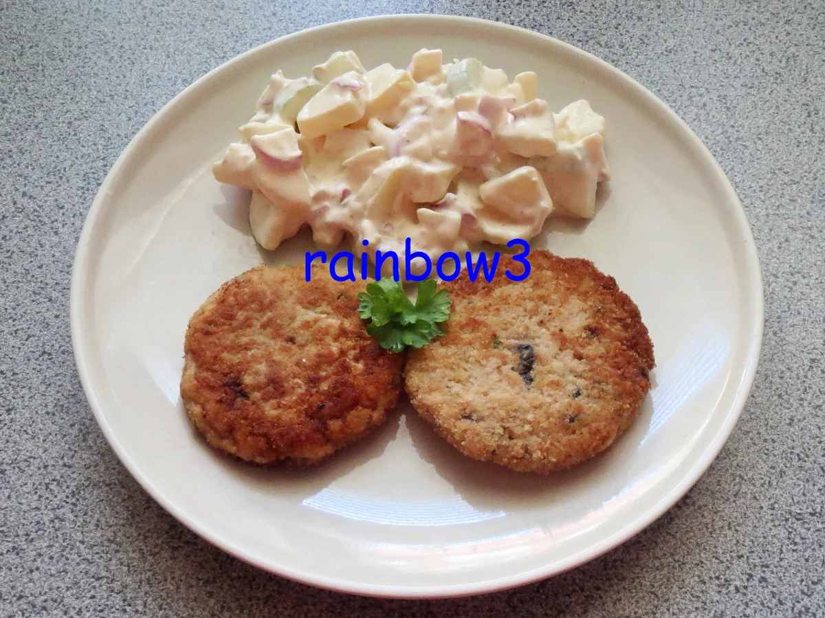 Kochen: Lachs-Frikadellen mit Kartoffeln - Rezept - Bild Nr. 84