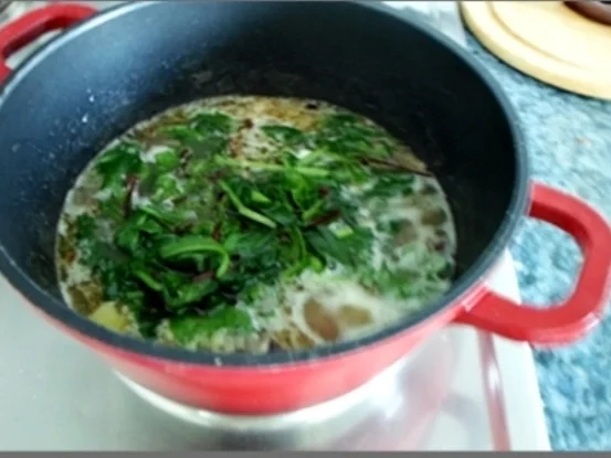 Rezept: Cremige Bärlauch -Mangold-Suppe Bild Nr. 101 Cremige Bärlauch -Mangold-Suppe - Rezept - Bild Nr. 101