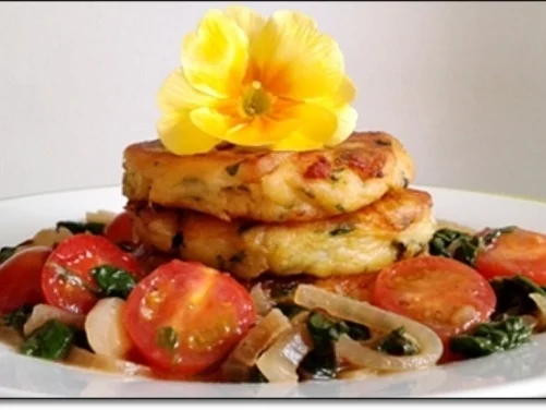 Kartoffel-Mangold  Frikadellen  an Mangold-Tomaten Salat - Rezept - Bild Nr. 93