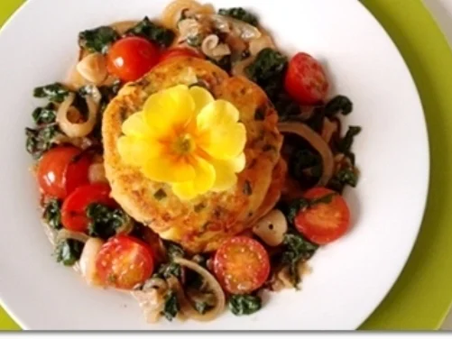 Kartoffel-Mangold  Frikadellen  an Mangold-Tomaten Salat - Rezept - Bild Nr. 93