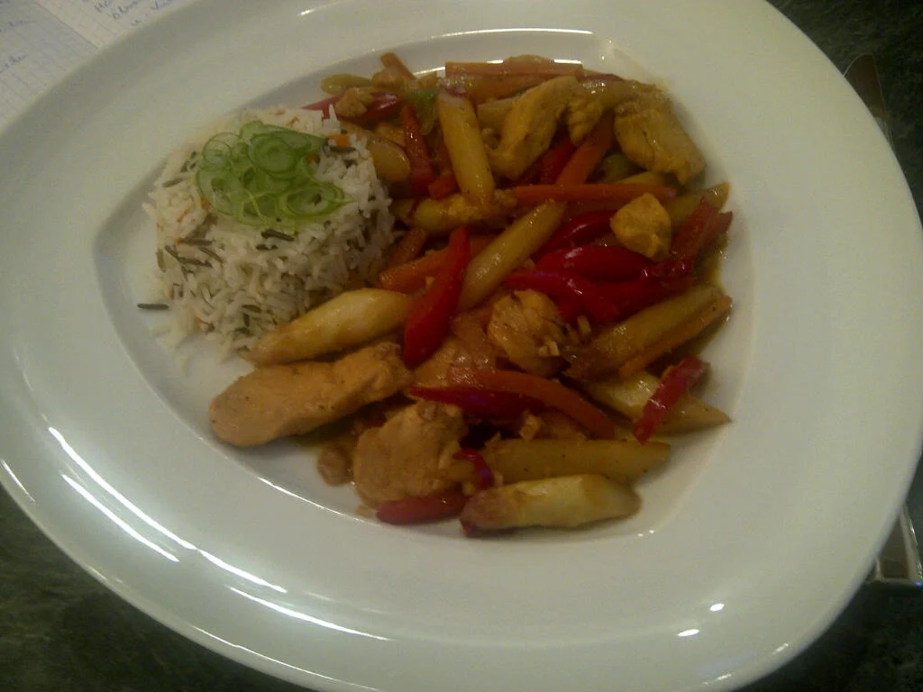 Rezept: Hähnchenbrust mit Spargel aus dem Wok Bild Nr. 94 Hähnchenbrust mit Spargel aus dem Wok - Rezept - Bild Nr. 94