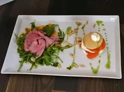 Millefeuille von Paprikagelee und Ziegenfrischkäsemousse mit Schweinefilet - Rezept - Bild Nr. 40