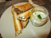 Zweierlei Filo-Zigarren: Hackfleisch, Aprikose, Nüsse - Feta & Datteln - Rezept - Bild Nr. 31