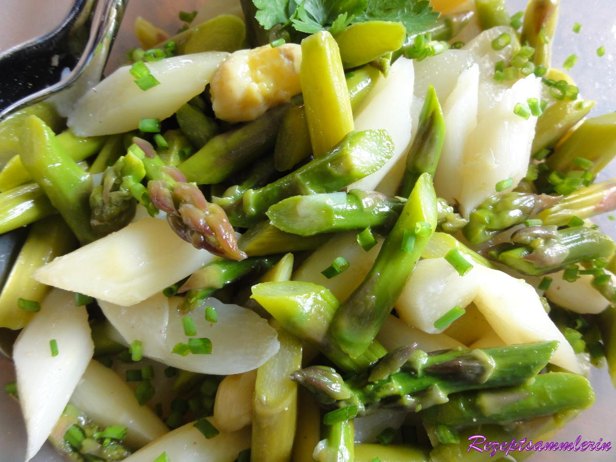 Salatbar:   weißgrüner SPARGELSALAT - Rezept - Bild Nr. 70