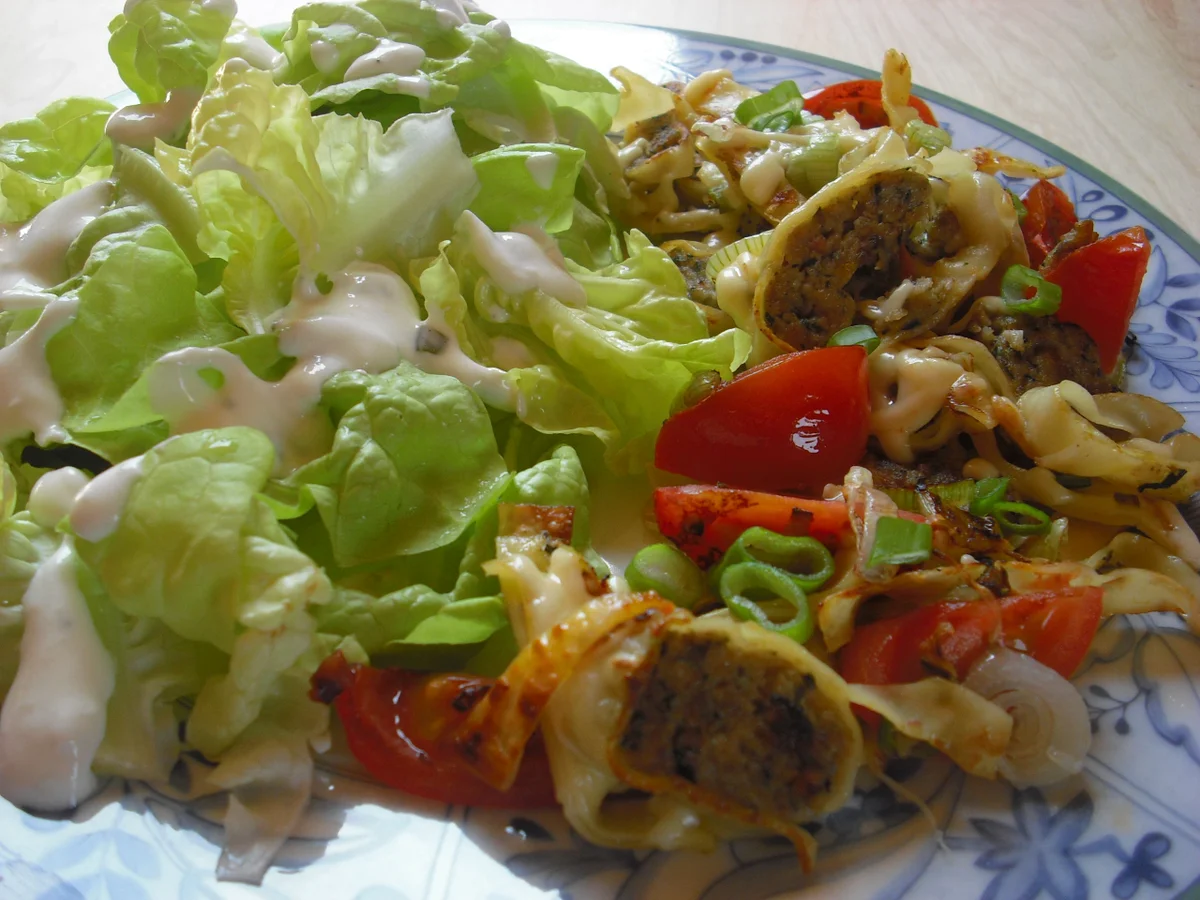 maultaschen mit gemüse und käse überbacken
