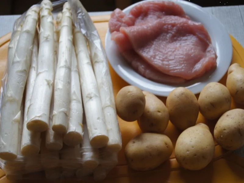 Spargel mit Putenschnitzel und Curry-Kartoffelpilzen - Rezept - Bild Nr. 71