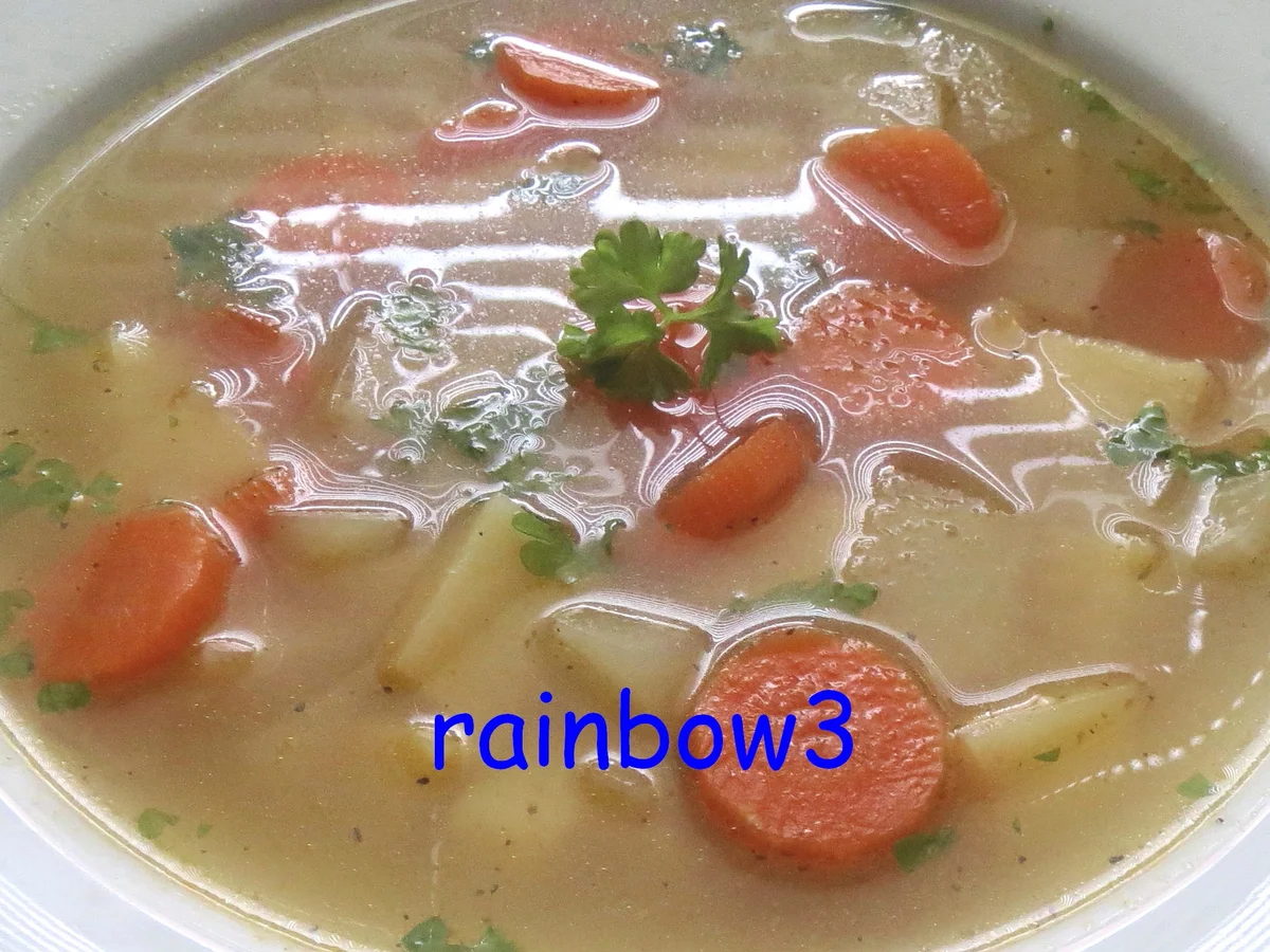 Kochen: Einfache Gemüsesuppe - Rezept - Bild Nr. 70